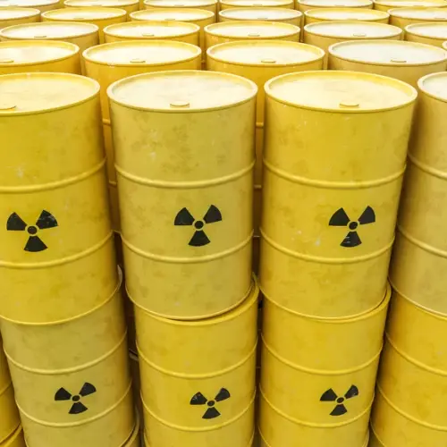 Resíduos nucleares em tambores