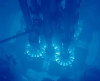 Refrigerante nuclear em um reator atômico